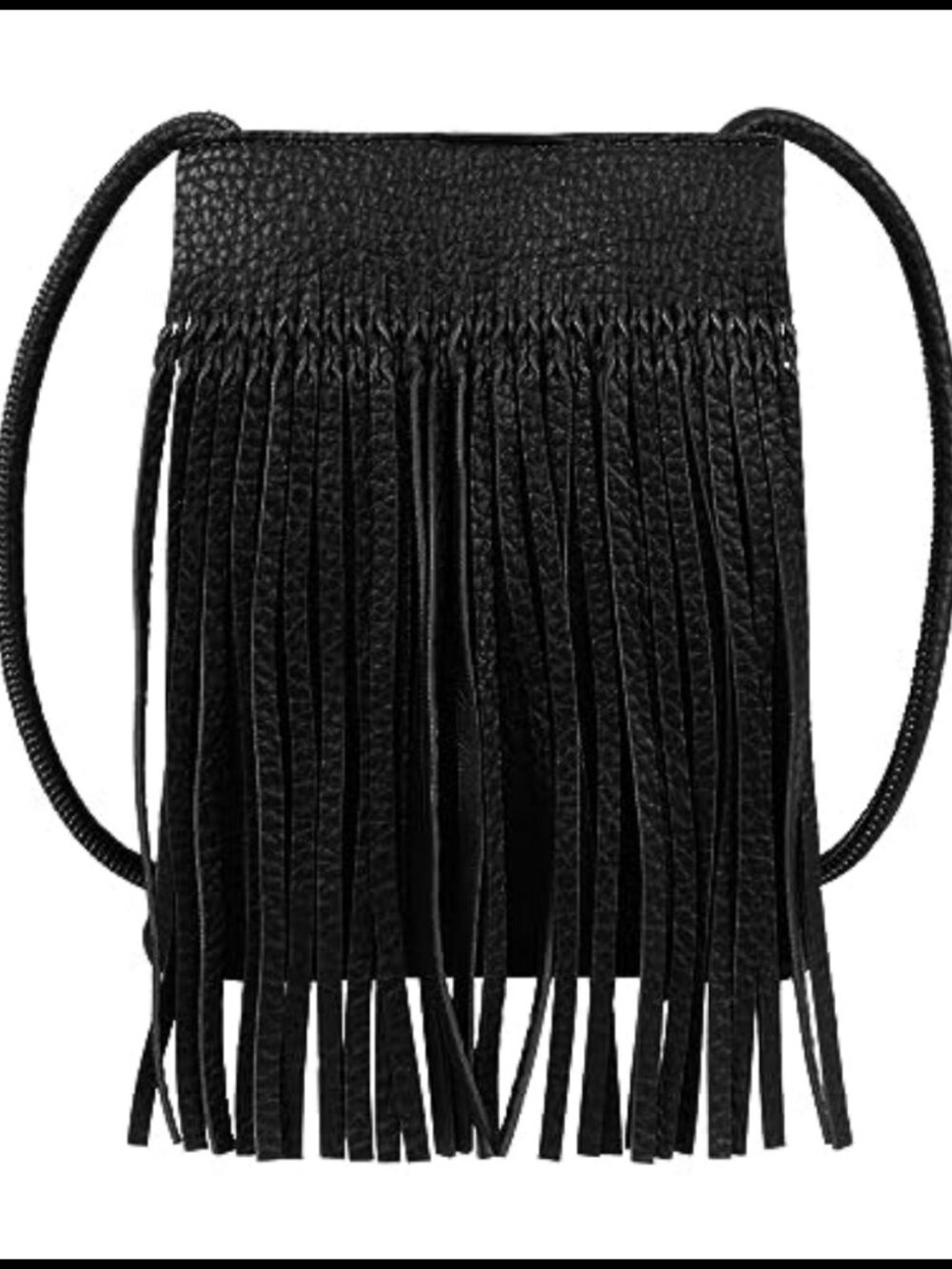 PU Leather Fringe Tassel Messenger Crossbody Shoulder Bag Mini Purse